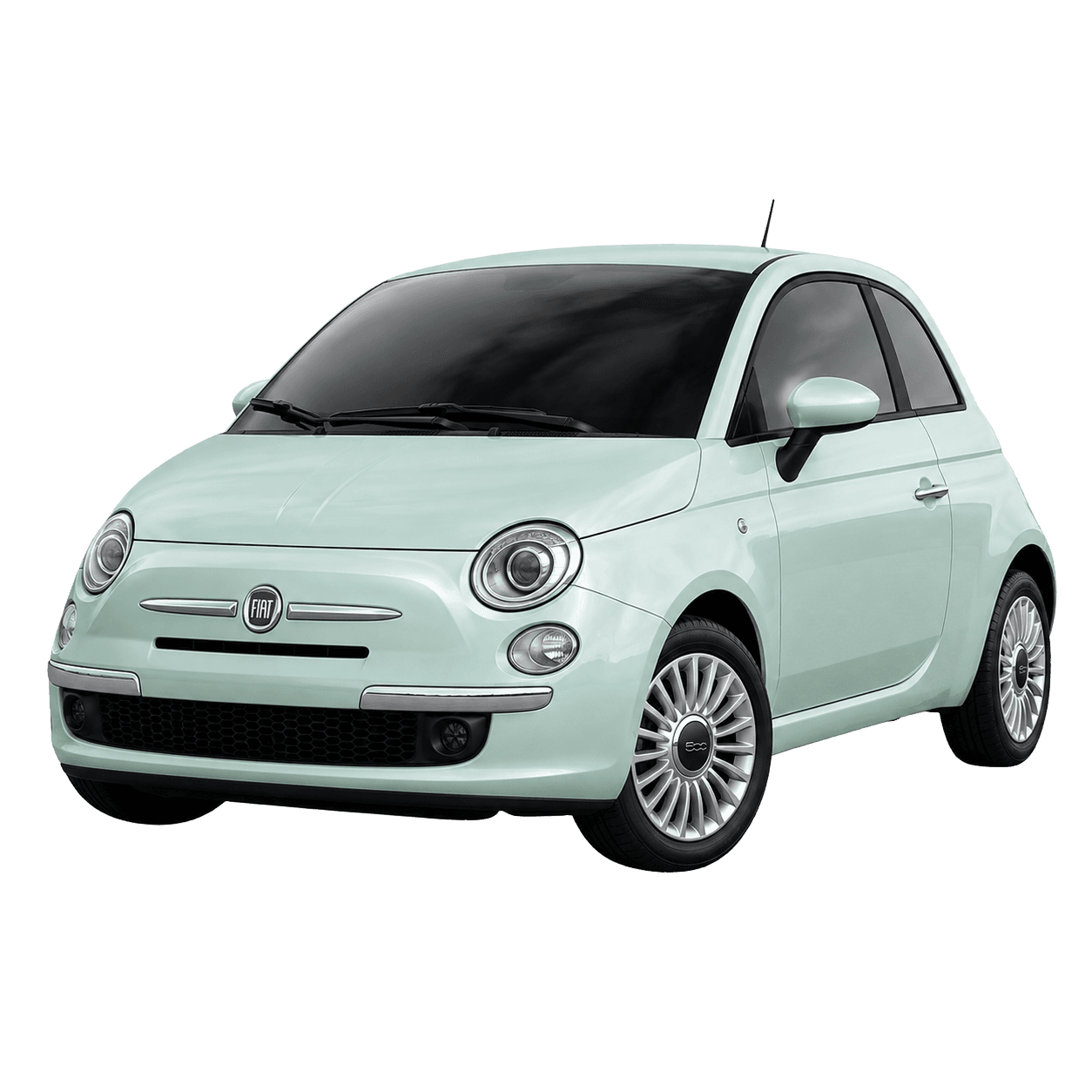 Fiat 500 compact hire car for easy local driving in Swinton