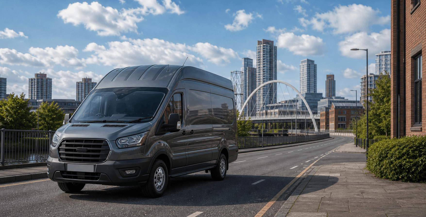 Compact hire car ready for practical travel around Stretford